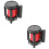 2Pièces Ruban Barricade Rétractable Noir Pour Zone De Danger 5