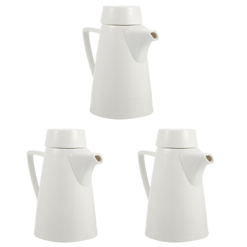 3Pièces Théière En Céramique Style Rétro Couvercle 1