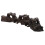 2Pièces Support Stylo Encre Bois Solide Café Pour 11