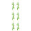 6Pièces Décor Suspendu Artificiel Vert Accessoires Photo 2