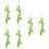 6Pièces Décor Suspendu Artificiel Vert Accessoires Photo 3