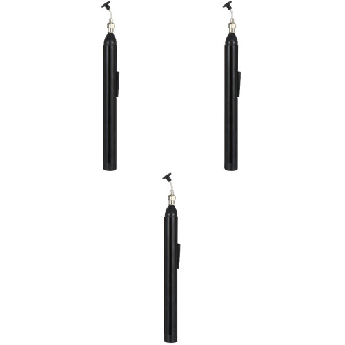 3Pièces Pince Prise Fine Noire Pour Extraction De Puces Ic 2