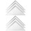 6Pièces D'angles Triangulaires Blancs En PP Durable 4