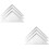6Pièces D'angles Triangulaires Blancs En PP Durable 5