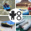 3Pièces Accessoires Adaptateurs Kayak Noir 3