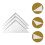 6Pièces D'angles Triangulaires Blancs En PP Durable 8
