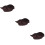 3Pièces Bonnet Chef Enfants Marron Pour 8