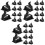 30Pièces Clips De Câbles Pour Maison Résistant Noir Polyvalent 2