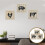 12Pièces Décorations Suspendues Bois Style Rustique Colorées 6