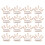 100Pièces Trombones Rose Forme Marque-Pages Créatifs 10