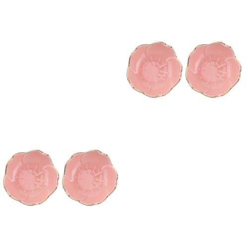 4Pièces Bols En Rose Pour Sauce Condiments À 2