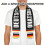 1Écharpe Football Polyester Noire Pour Supporters Matchs 3