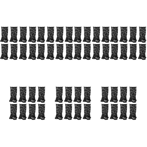 56Pièces Accessoires Perruques Bonnets Respirants En Nylon Noir 2