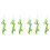 6Pièces Décor Suspendu Artificiel Vert Accessoires Photo 6