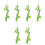 6Pièces Décor Suspendu Artificiel Vert Accessoires Photo 7