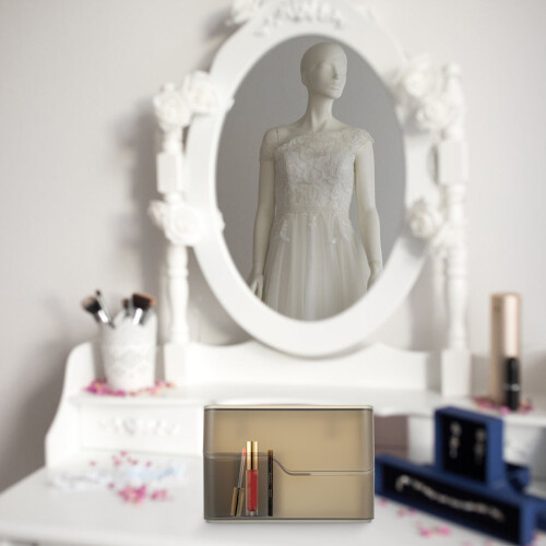 3Ensembles Boîte De Rangement Noir Cosmétiques Accessoires 2