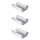 3Rouleaux Aluminium Argenté Jetable Outil Salon 8