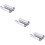 3Rouleaux Aluminium Argenté Jetable Outil Salon 9