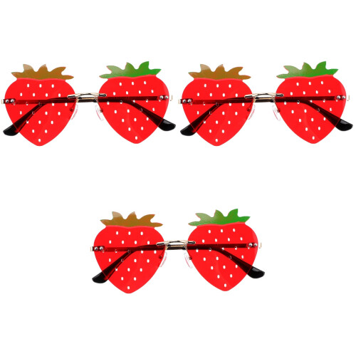 3Pièces Lunettes Fraise Pour Et Cosplay 1