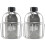 2Pièces Gourde De Voyage Acier Inoxydable Argent 2