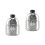 2Pièces Gourde De Voyage Acier Inoxydable Argent 4