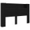 VidaXL vidaXL Storage Headboard with LED Black Oak Engineered Wood 5