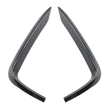 Car Front Bumper Lip Splitter Spoiler Strips for 2 Series F22 F23 M Sport 2015-2019 Air Knife Trims Carbon Fiber