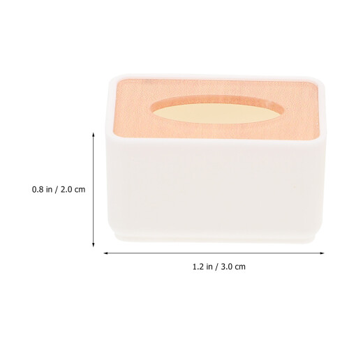 2Stk Haushalt Taschentücherbox Plastik Deko Rosa 1