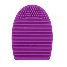 Silicone Make-upborstelreiniger Cosmetische Borstelreinigings Ei Paars