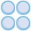 4St Aquarium Co2 Diffuser Disc Van Steen En Plastic, Hemelsblauw 1