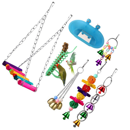 1Set Vogel Speelgoed Accessoires Schommel Hanger Set