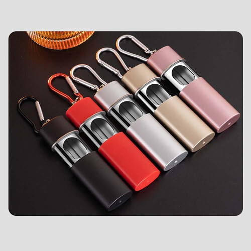 Cendrier créatif à tiroir portable avec porte-clés pour l'extérieur Black 1