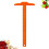 2St T-Square Ruler Dubbelzijdig Plastic Voor Precieze Meting 8