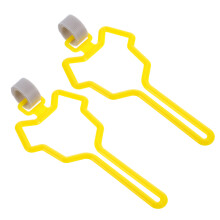 2St Duurzame Gele Hondenriem Met Poepzak Clip
