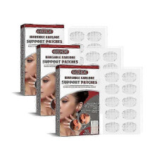 (3) 1~5x Clear Earlobe Support Patches for Torn/Stretched Piercings, Waterproof Adhesive Strips for Heavy Earrings 25-26