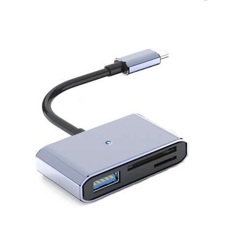 Type-C zu SD/TF Dual Card Reader mit USB 1