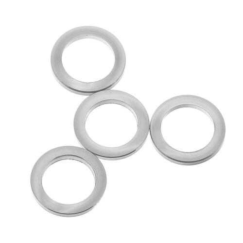 4St Stevige Titanium Platen, Vlakke Schroef Ringen