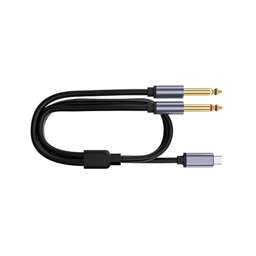 Type-C - Dual 6.5mm Audio kábel, digitális, 1/2/3/5M  1 m 1