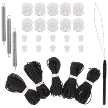 1Set Zwart Rv Zonnescherm Reparatieset Plastic Voor Vouwen En Schaduw