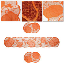 Raindrops Pompoen Decoratie Tafelkleed 183X33 Cm