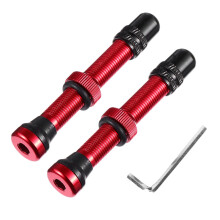 1Set Aluminium Ventiel Stang Rood Anti-Lek Accessoires