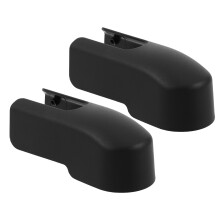 2St Zwarte Achterwisser Armkap Plastic Beschermhoes Voor Auto