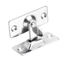 2 stuks 90 graden deurklink 304 roestvrij staal zwart+silver