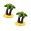 2 Vierkante Drukknoopknopen Miniature Boomversiering Strand 1