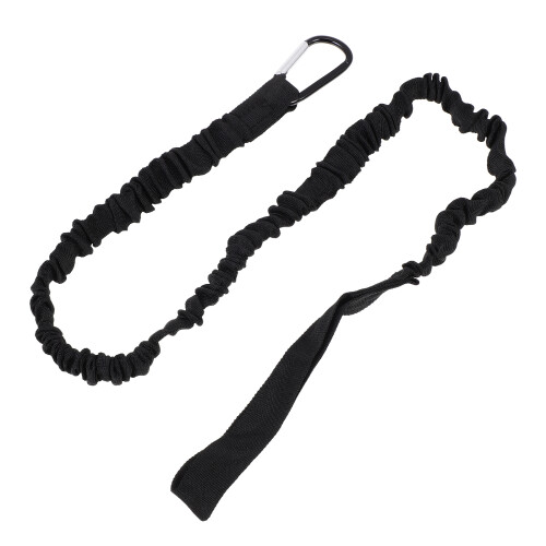 Polyester Kayak Peddel Leash Zwart Veiligheidskoord Elastisch