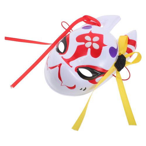 Japanse Masker Full Face Plastic Handgeschilderd Cosplay