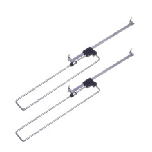2 Stuks Uittrekbare Closetstang Met Instelbare Metalen Paal