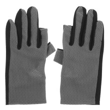 1Paar Lichtegrijze Ademende - En Visvingergloves, Uv-Bescherming