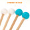 2Paren Set Kleurrijke Rubberen En Drumsticks Voor Performance 4