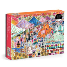 Galison Oogstmarkt - 1000 Stuk Michael Storrings Puzzel met Mooi Kunstwerk van Een Oogstmarkt in de Herfst